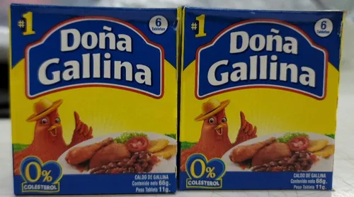 Vista 4 de DONA GALLINA CALDO DE GALLINA 6 TABLETAS-6 PACK, 2.3281 onzas