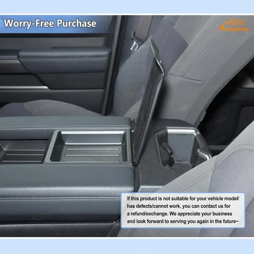 Vista 6 de Aunginsy Funda para caja de almacenamiento oculta compatible con Toyota Tundra 2022 2023 2024 2025 2026, bandeja organizadora de consola central