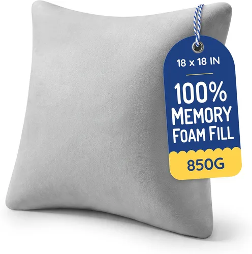 Vista 16 de AM AEROMAX 12x32 Memory Foam Throw Pillow Insert, Rectangular Lumbar, White Long accent shape decorates bed/sofa/couch full pillow-cover look