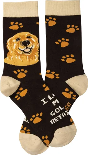 Vista 2 de Calcetines Primitives By Kathy - I Love My Golden Retriever multi talla única