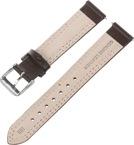 Vista 2 de voguestrap tx41718bn allstrap 18mm), color café regular-length Distressed piel Watchband por voguestrap