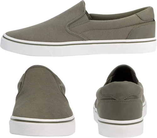 Vista 2 de Zapatos clásicos de lona para hombre, color negro, con plantilla suave, zapatos de vestir casuales para hombres, cómodos zapatos para caminar
