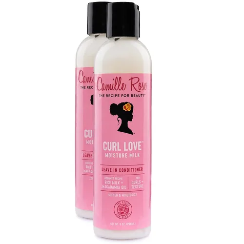 Vista 8 de Camille Rose Acondicionador sin enjuague, Curl Love Moisture Milk – Humedad del cabello rizado, desenredante, control de encrespamiento, 8 onzas