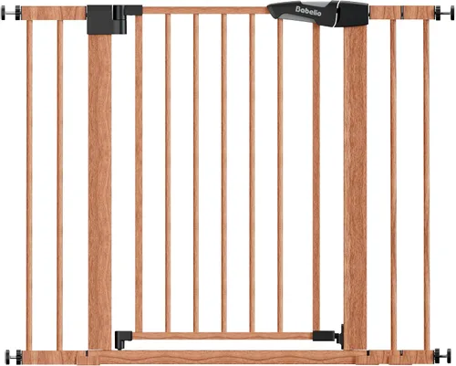 Vista 21 de Babelio - Puerta de seguridad para puertas y escaleras, de 26-40 pulgadas, con cierre automático, puerta de presión C5, fácil de instalar, sin