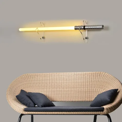 Vista 9 de Soporte de pared para sable de luz: acrílico de 0.236 in de grosor, capaz de soportar 30 libras, utilizado para exhibición de sables de luz