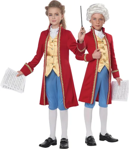 Vista 3 de California Costumes Compositor clásico unisex infantilAmadeus