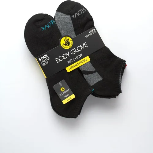 Vista 2 de Body Glove Calcetines para hombre Paquete de 12 calcetines de alto rendimiento atléticos invisibles Calcetines de corte bajo para correr