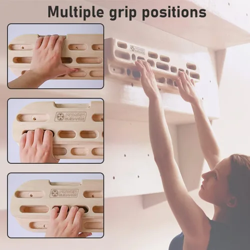 Vista 6 de POWER GUIDANCE Tabla de Agarre de Escalada en Roca, Fortalecedor de Manos de Madera, Ejercitador de Antebrazo para Escaladores y Atletas