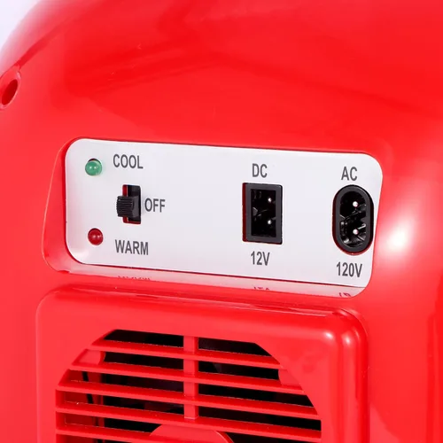 Vista 5 de Minirefrigerador UB-XL1 de Uber Appliance, enfría 12 latas, estilo retro, Rojo