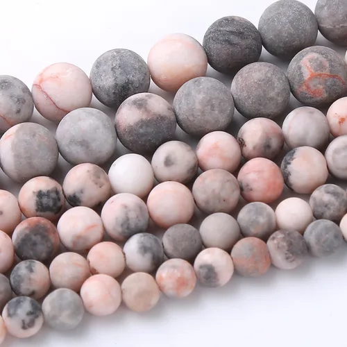 Vista 34 de Cuentas sueltas redondas de gemas naturales cuentas de piedra de energía de cristal para hacer joyas 15" (calcedonia afgana, 6 mm)