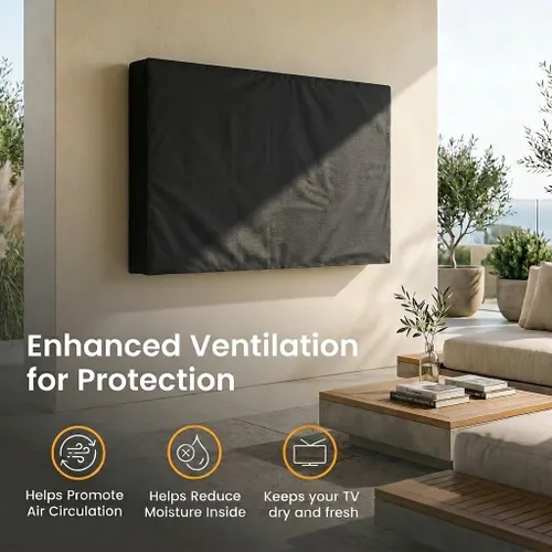 Vista 3 de Panther Series - Funda de TV para exteriores, protector universal resistente a la intemperie para TV de 40 a 42 pulgadas, se adapta a la mayoría