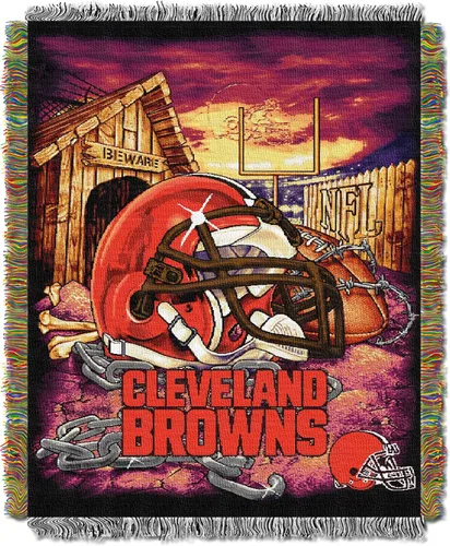 Vista 30 de Northwest NFL Woven Tapestry Wall Hanging, 48 x 60 Inches, Officially Licensed, Decorative Fringes