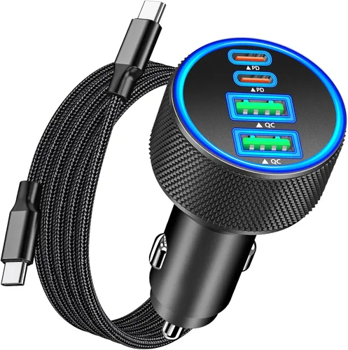 Vista 16 de Apple MFi Certified iPhone 17 Car Charger, 67W Multiport USB-C Car Charger