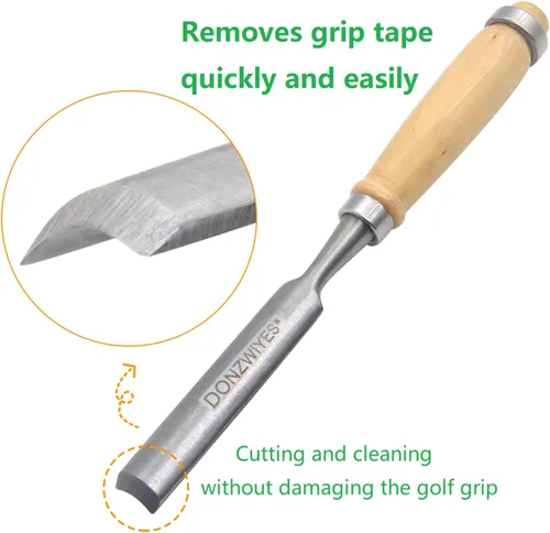 Vista 2 de Herramienta de extracción de cinta de agarre de golf, perfecto para removedor de cinta de grafito y ejes de acero, kits de reparación de agarre