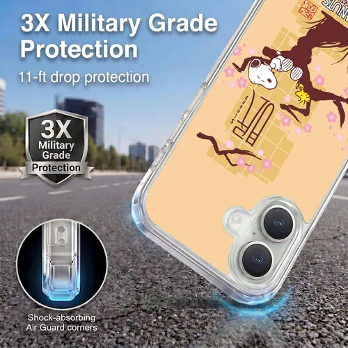 Vista 249 de Carcasa de gel para iPhone 7 Plus/iPhone 8 Plus, diseño de Snoopy Oriental de Peanuts, Badges