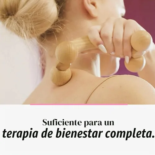 Vista 6 de tuuli Accesorios - Masajeador de espalda con rodillos de bola suaves, rodillo de espalda multifuncional, masajeador de cuello, alivia la tensión