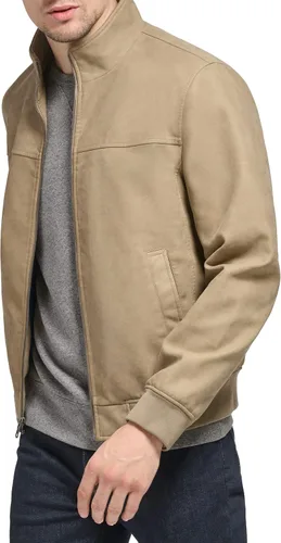 Vista 3 de Tommy Hilfiger Chaqueta bomber de piel sintética para hombre