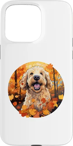 Vista 31 de Goldendoodle Autumn Funny Dog Fall Case for iPhone 17
