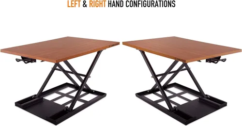 Vista 7 de Stand Steady X-Elite Pro - Convertidor de escritorio de pie Convierte instantáneamente cualquier escritorio en un escritorio de pie Escritorio