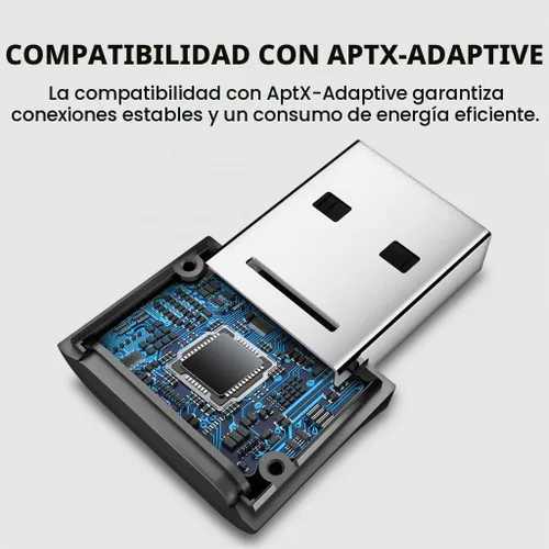 Vista 4 de Avantree DG80-Gaming - Adaptador Dongle USB Bluetooth 5.3 para PS5 y Consolas de Juegos, con aptX-Adaptive y Baja Latencia, Transmisor de Audio