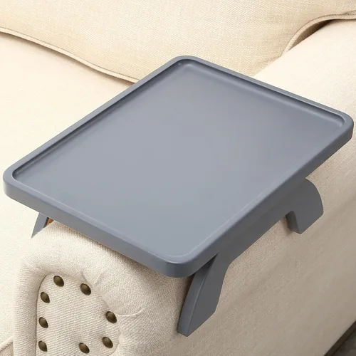 Vista 9 de SINWANT Mesa de Brazo para Sofá, Bandeja de Reposabrazos de Madera de Acacia para Sofá, 13.78" Bandejas Plegables de Reposabrazos de Sofá