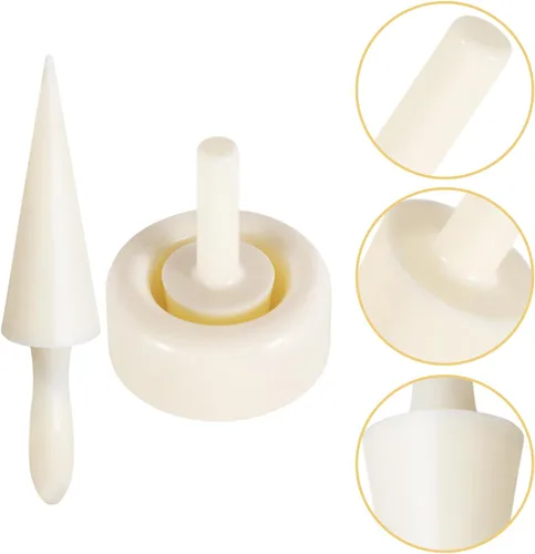 Vista 8 de UPKOCH Moldeador de cono de helado de cocina, rodillo de cono crujiente, kit de molde de cono de helado, máquina de rollos de huevos, 9.25 pulgadas