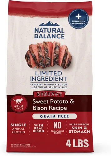 Vista 12 de Natural Balance Dieta de ingredientes limitados de pollo y batata Alimento seco para perros sin granos para adultos 4 libras Bolsa