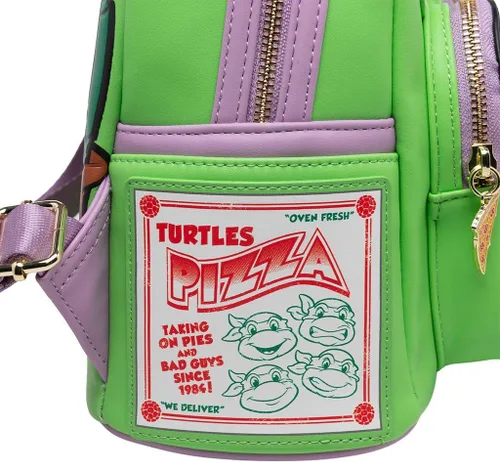 Vista 4 de Loungefly Nickelodeon TMNT Donatello Cosplay - Mochila para mujer, Varios colores, Tmntbk0006