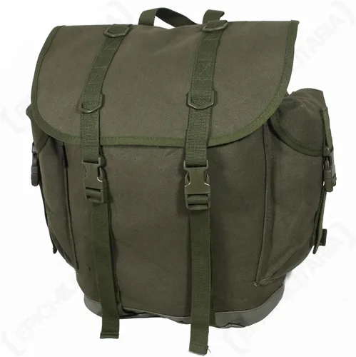 Vista 3 de Mil-Tec Unisex Small 25L Olive Drab Mountain Rucksack - Rugged Durable Easy-to-Carry Tactical Outdoor Camping Hiking Backpack with Adjustable Straps