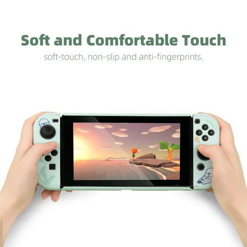 Vista 4 de GeekShare Protective Case Slim Cover Case for Nintendo Switch and Joy-Con - Shock-Absorption and Anti-Scratch (Sea Otter)