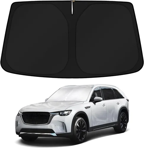 Vista 203 de KUST Parasol para parabrisas para BMW X1 F48 2016, 2017, 2018, 2019, 2020, 2021, 2022, accesorios de ajuste personalizado, parasol plegable