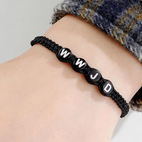 Vista 65 de Long tiantian WWJD - Pulsera con texto en inglés «What Would Jesus Do», pulseras WWJD para mujeres, pulseras W.W.J.D para hombres, joyería