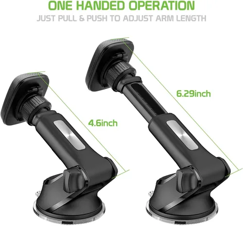 Vista 5 de Cellet Soporte magnético universal para salpicadero de automóvil, soporte para parabrisas compatible con LG V50S ThinQ 5G LG G8X ThinQ LG Q70 LG X4