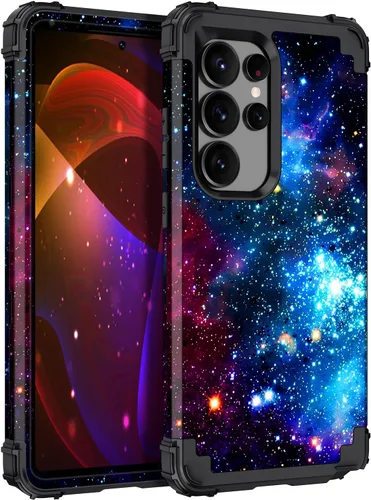 Vista 19 de Miqala Funda para Galaxy S24 5G, brilla en la oscuridad, tres capas, resistente, a prueba de golpes, protección completa, parachoques de plástico