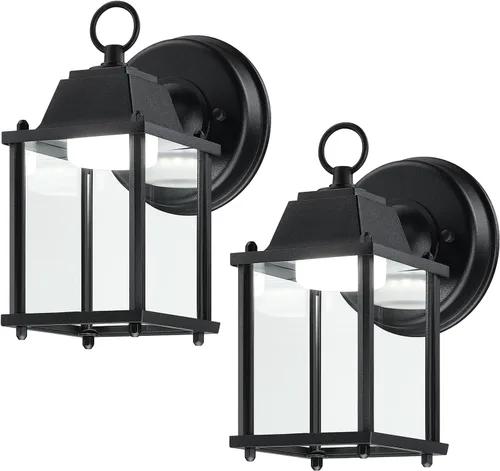 Vista 11 de LIT-PaTH Lámpara de pared con luz de diodo emisor de luz (LED) para exteriores, accesorios de iluminación de pared para porche, 3000K 9.5W 800