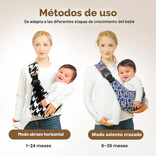 Vista 2 de Portador de Cabestrillo para Bebé, Portador para Niños Pequeños, Nuevo Portador de Cabestrillo para Bebé 2025, Cabestrillo Portátil y Ligero