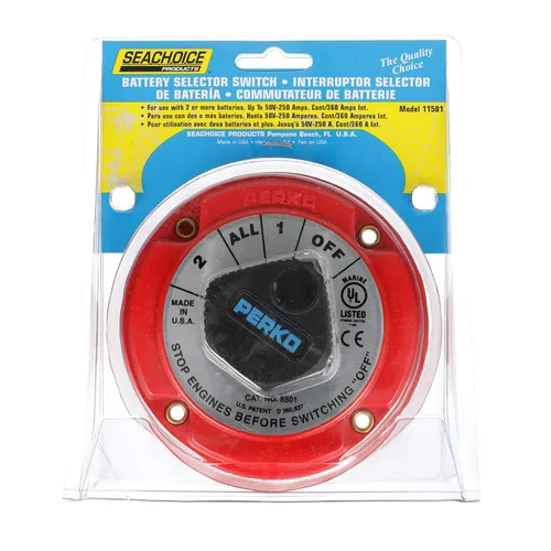 Vista 5 de Seachoice Interruptor de selección de batería, desconectar el aislador de corte, doble, 12 -50V