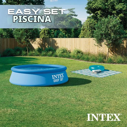 Vista 3 de INTEX 28107EH Juego de piscina inflable fácil de instalar: 8 pies x 24 pulgadas - Incluye bomba de filtro de cartucho de 330 GPH