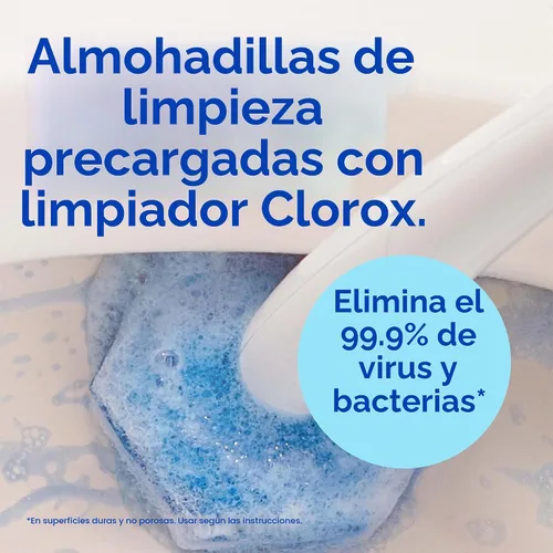 Vista 3 de Clorox ToiletWand - Recambios de limpiador de inodoro, cepillo de inodoro, original, 10
