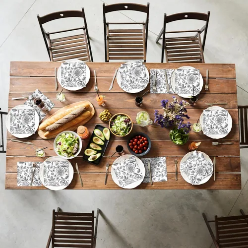Vista 4 de Servilletas de almuerzo de 100 unidades, servilletas de cóctel a granel para fiestas, servilletas desechables de papel decorativas, servilletas