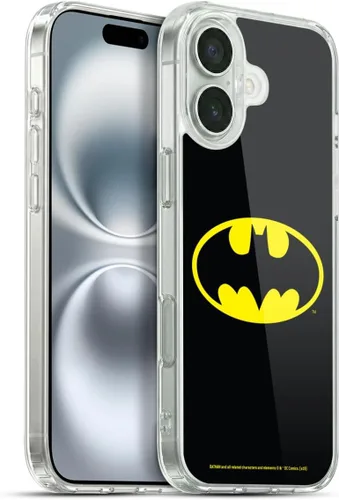 Vista 377 de Head Case Designs Funda de gel con licencia oficial de Batman DC Comics Bat Signal Logos [protección de grado militar] compatible con Apple iPhone 7