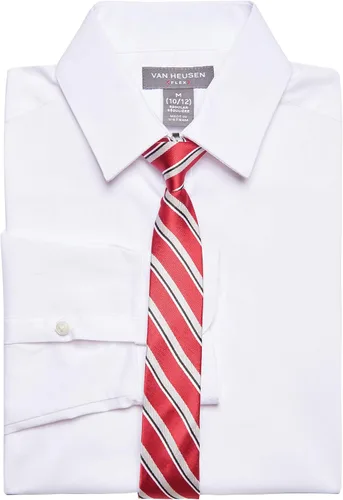Vista 3 de Van Heusen Conjunto de camisa de vestir y corbata con botones y cuello de manga larga para niño
