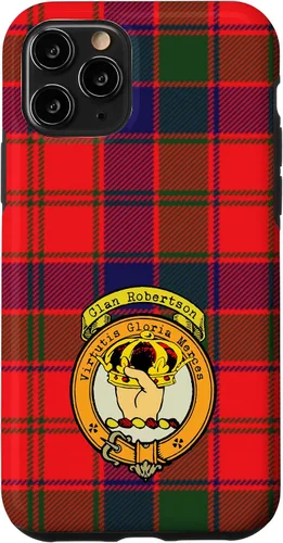 Vista 29 de Robertson Clan Scottish Crest and Tartan Case for iPhone 16
