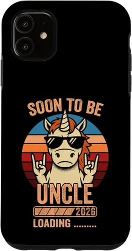 Vista 8 de Soon to Be Uncle 2026 Unicorn Uncle to Be 2026 Case for iPhone 16