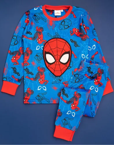 Vista 3 de Marvel Pijama de Spider-Man para niños y niños, camiseta de forro polar súper suave