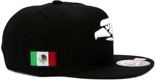 Vista 3 de Mexican Mexico Hat Hecho En Mexico Eagle Aguila Snapback Flat Bill Gorra de béisbol