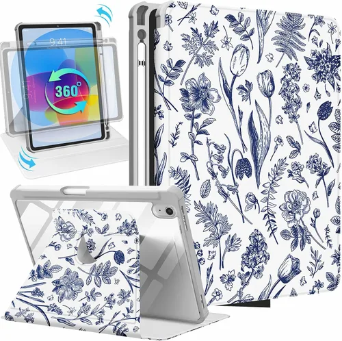 Vista 19 de Uppuppy Funda para iPad A16 – para Funda de iPad 10ª Generación 10.9 Pulgadas Linda Mujeres Niñas Femenina Bonita Kawaii Dibujos Animados Perro