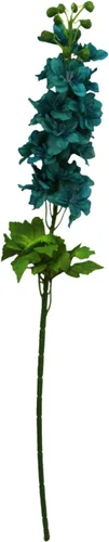 Vista 4 de 6 tallos de 31" Delphinium Ajacis flores artificiales de seda (azul)
