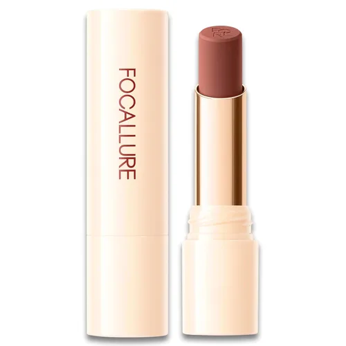 Vista 9 de FOCALLURE Lápiz labial mate, de larga duración y que se mantiene en su PK01 Rosa Coral