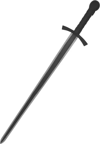 Vista 43 de Medieval Warrior Knights Templar Long Sword with Sheath Steel Guard, Leather Wrapped Handle